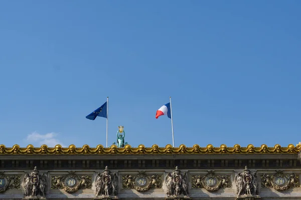 Flags France European Union — ストック写真