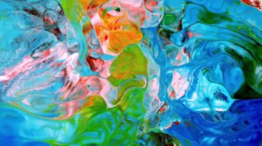 Renkli Soyut Modern Sanat Hareketi Arkaplan 4K 