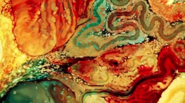 Renkli Soyut Modern Sanat Hareketi Arkaplan 4K 