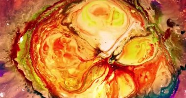 Renkli Soyut Modern Sanat Hareketi Arkaplan 4K 