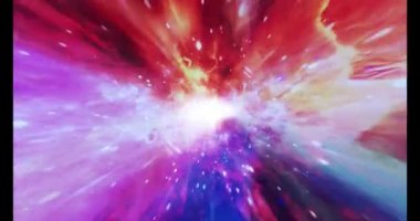 Renkli Soyut Modern Sanat Hareketi Arkaplan 4K 