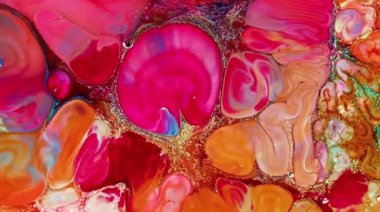 Colorful Abstract Modern Art Motion Background 4K 