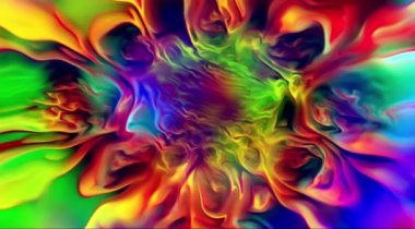 Renkli Soyut Modern Sanat Hareketi Arkaplan 4K 