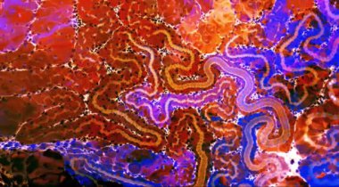 Renkli Soyut Modern Sanat Hareketi Arkaplan 4K 