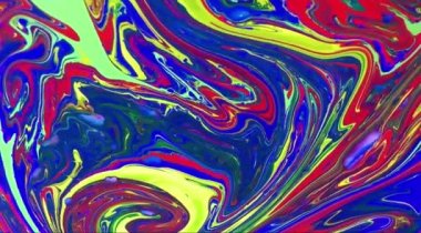 Renkli Soyut Modern Sanat Hareketi Arkaplan 4K 