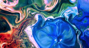 Renkli Soyut Modern Sanat Hareketi Arkaplan 4K 