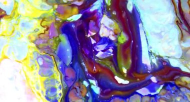 Renkli Soyut Modern Sanat Hareketi Arkaplan 4K 