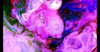 Renkli Soyut Modern Sanat Hareketi Arkaplan 4K 