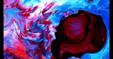 Renkli Soyut Modern Sanat Hareketi Arkaplan 4K 