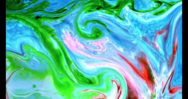 Renkli Soyut Modern Sanat Hareketi Arkaplan 4K 