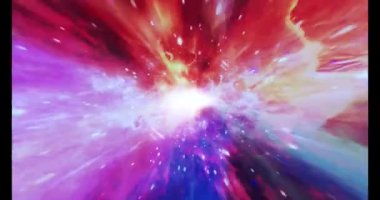 Renkli Soyut Modern Sanat Hareketi Arkaplan 4K 