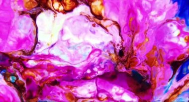 Renkli Soyut Modern Sanat Hareketi Arkaplan 4K 