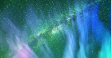 Renkli Soyut Modern Sanat Hareketi Arkaplan 4K 