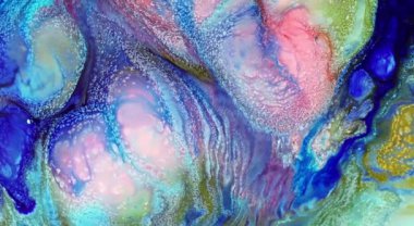 Renkli Soyut Modern Sanat Hareketi Arkaplan 4K 