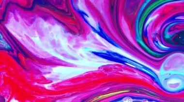 Renkli Soyut Modern Sanat Hareketi Arkaplan 4K 