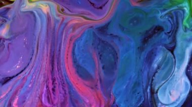 Renkli Soyut Modern Sanat Hareketi Arkaplan 4K 