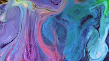 Renkli Soyut Modern Sanat Hareketi Arkaplan 4K 