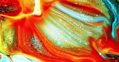 Renkli Soyut Modern Sanat Hareketi Arkaplan 4K 