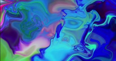 Renkli Soyut Modern Sanat Hareketi Arkaplan 4K 