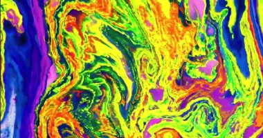 Renkli Soyut Modern Sanat Hareketi Arkaplan 4K 