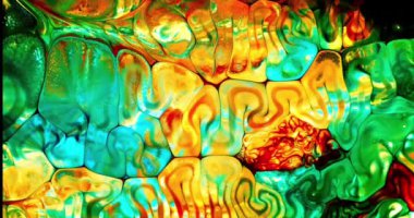 Renkli Soyut Modern Sanat Hareketi Arkaplan 4K 