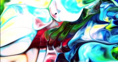 Renkli Soyut Modern Sanat Hareketi Arkaplan 4K 