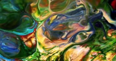 Renkli Soyut Modern Sanat Hareketi Arkaplan 4K 