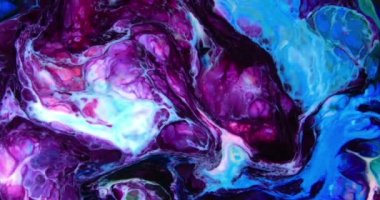 Renkli Soyut Modern Sanat Hareketi Arkaplan 4K 