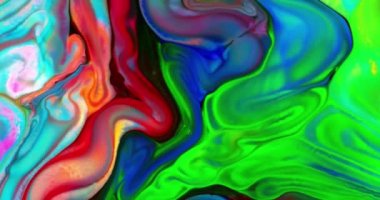 Renkli Soyut Modern Sanat Hareketi Arkaplan 4K 