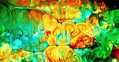 Renkli Soyut Modern Sanat Hareketi Arkaplan 4K 