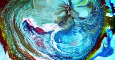 Renkli Soyut Modern Sanat Hareketi Arkaplan 4K 