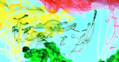 Renkli Soyut Modern Sanat Hareketi Arkaplan 4K 