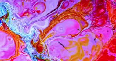 Renkli Soyut Modern Sanat Hareketi Arkaplan 4K 