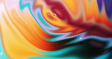 Renkli Soyut Modern Sanat Hareketi Arkaplan 4K 