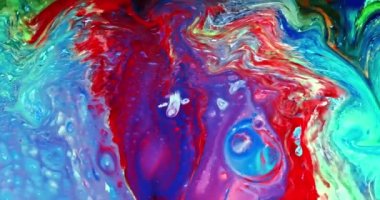 Renkli Soyut Modern Sanat Hareketi Arkaplan 4K 