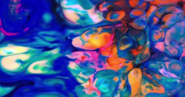 Renkli Soyut Modern Sanat Hareketi Arkaplan 4K 