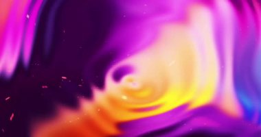 Renkli Soyut Modern Sanat Hareketi Arkaplan 4K 