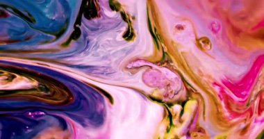 Renkli Soyut Modern Sanat Hareketi Arkaplan 4K 