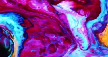 Renkli Soyut Modern Sanat Hareketi Arkaplan 4K 