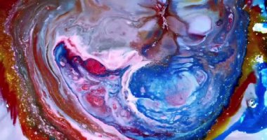 Renkli Soyut Modern Sanat Hareketi Arkaplan 4K 