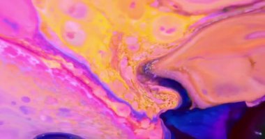 Renkli Soyut Modern Sanat Hareketi Arkaplan 4K 