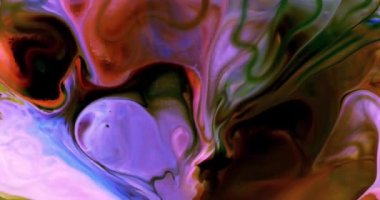 Renkli Soyut Modern Sanat Hareketi Arkaplan 4K 