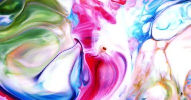 Renkli Soyut Modern Sanat Hareketi Arkaplan 4K 