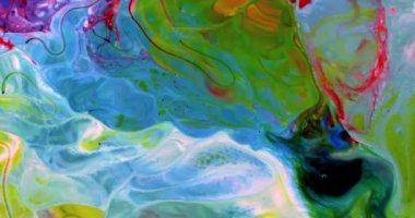 Renkli Soyut Modern Sanat Hareketi Arkaplan 4K 