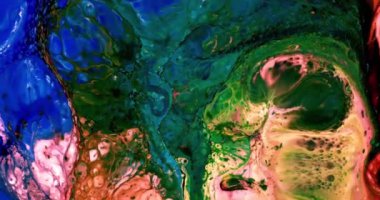 Renkli Soyut Modern Sanat Hareketi Arkaplan 4K 