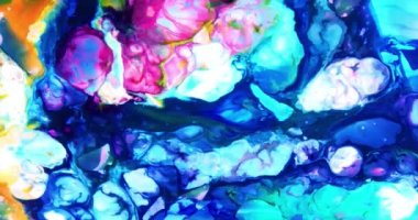 Renkli Soyut Modern Sanat Hareketi Arkaplan 4K 