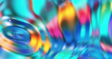 Renkli Soyut Modern Sanat Hareketi Arkaplan 4K 