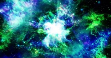 Yıldızlı Uzay Galaksisi Hareketi Arkaplan 4K