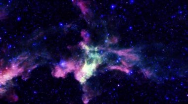 Yıldızlı Uzay Galaksisi Hareketi Arkaplan 4K