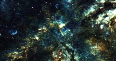 Yıldızlı Uzay Galaksisi Hareketi Arkaplan 4K